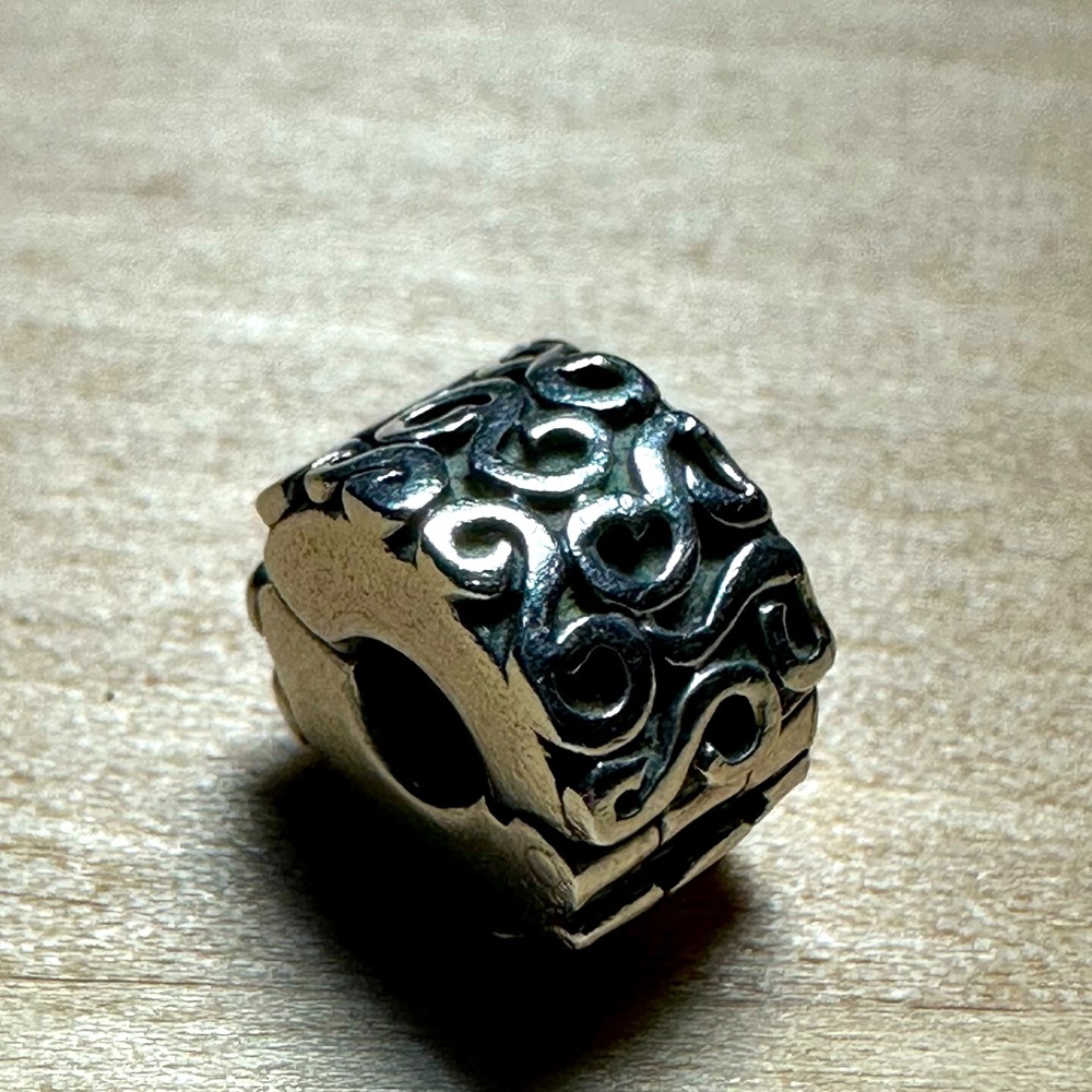 Pandora Sterling Silver S Clip Charm 790338